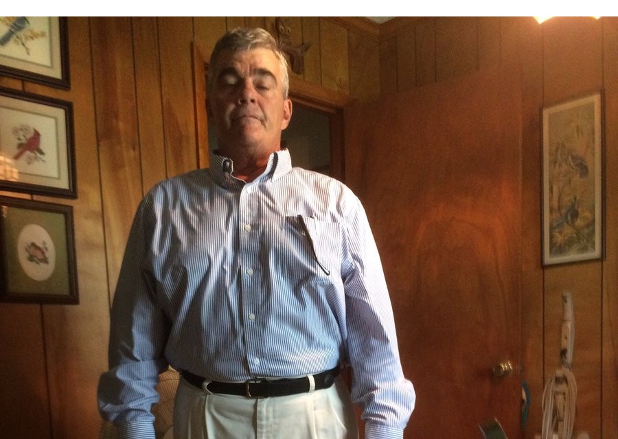 Pastor Buddy Burnett out in the Goose Creek community